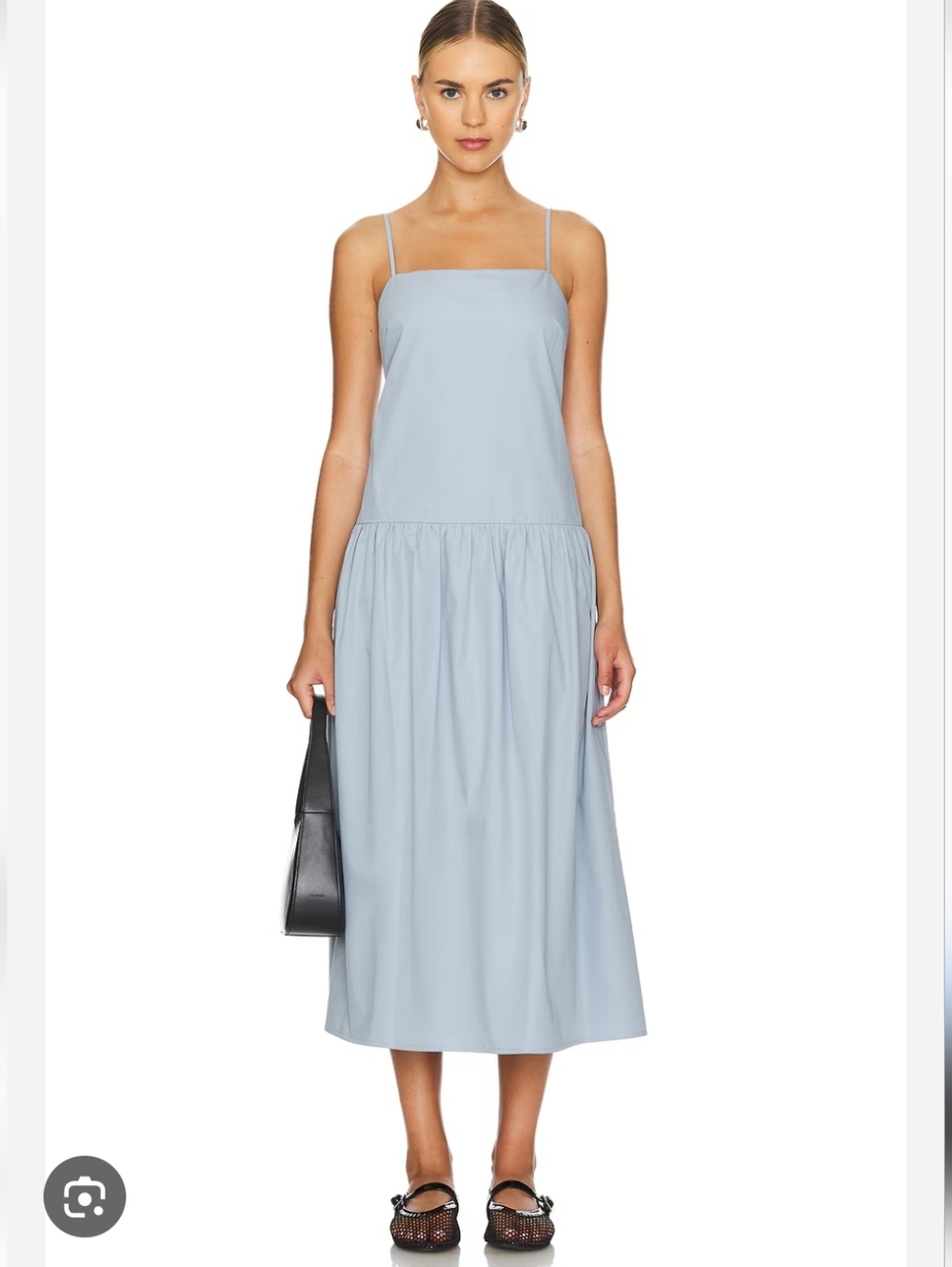 Rue Sophie Mandy Dress in Blue Fog Size Small